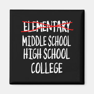 2025 funny elementary school graduation 6th grade magnet