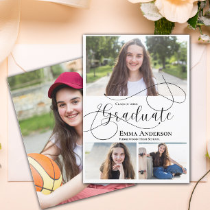 2025 Grad Multi Photo Graduation Announcement