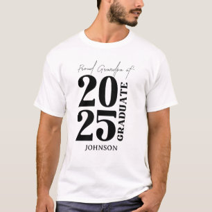 2025 graduate grandpa Graduation Ceremony party  T-Shirt