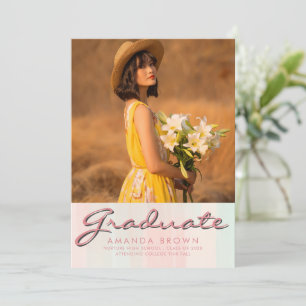 2025 Graduation Announcement Simple Elegant Trendy