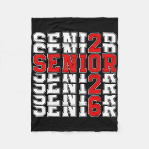 2025 Graduation Cl Of 2026 Senior 2026 Ck To Schoo Fleece Blanket