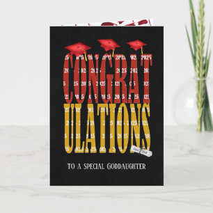 2025 Graduation for Goddaughter Card