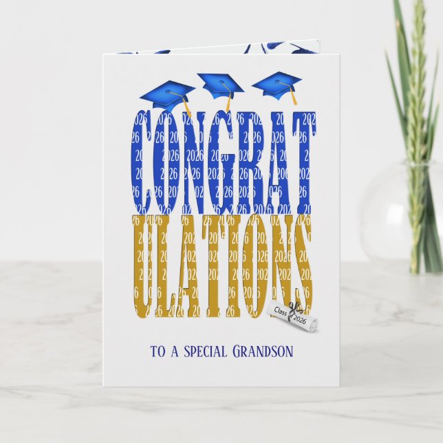 2025 Graduation for Grandson Card (Front)