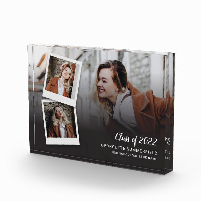 2025 Graduation Keepsake Grad Script Photo Block (Right)