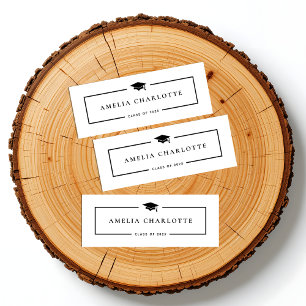 2025 Graduation Name Cards - Modern Minimalist