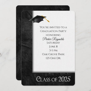 2025 Graduation Party Leather Frame Invitation