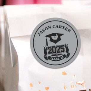 2025 Graduation Party Pharmacist Pharmacy School Classic Round Sticker