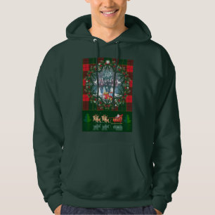 2025 Hello Winter Holiday Scotland Pattern Hoodie
