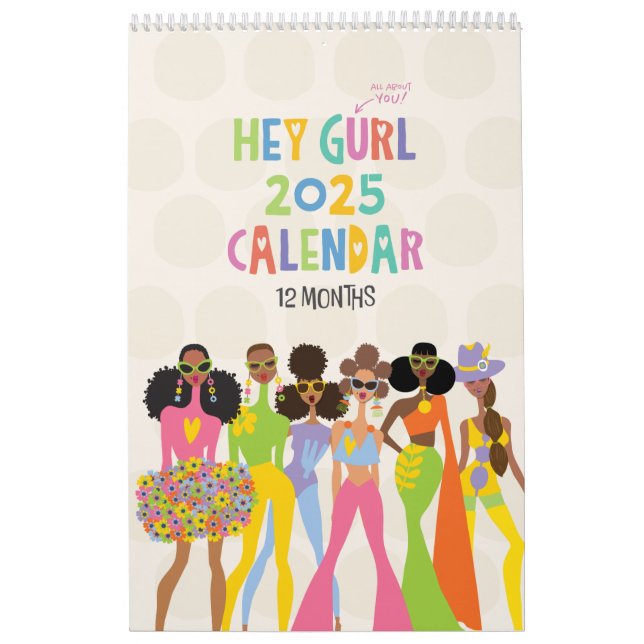 2025 Hey Gurl 12-Month Calendar (Cover)
