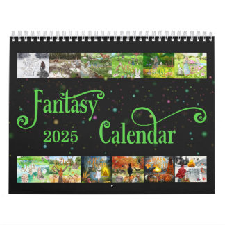 2025 Illustrated Fantasy Calendar Personalise