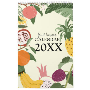 2025 Illustrated Fruits Wall Calendar