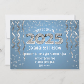 2025 in Diamonds New Year's Eve Invitation