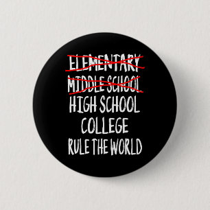 2025 Junior High Graduation Funny Middle School Gr 6 Cm Round Badge