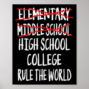2025 Junior High Graduation Funny Middle School Gr Poster