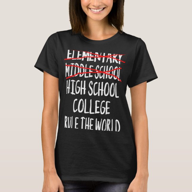 2025 Junior High Graduation Funny Middle School Gr T-Shirt (Front)