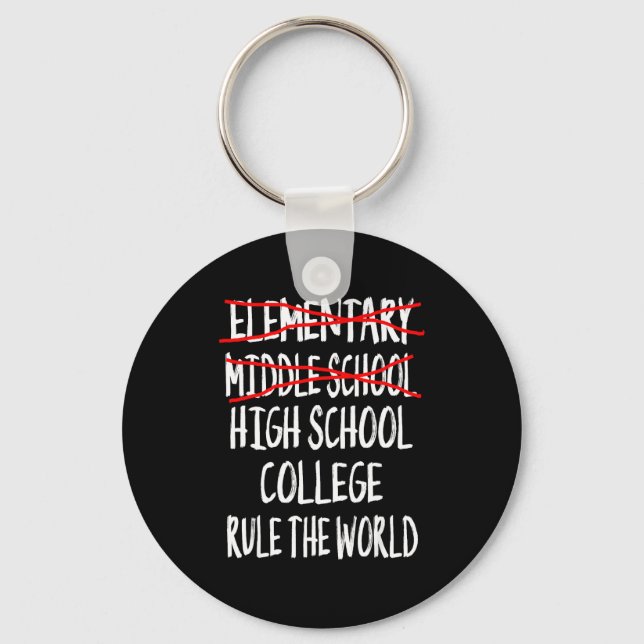 2025 junior high graduation funny middle school key ring (Front)