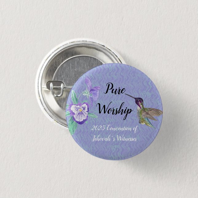 2025 JW convention customize 3 Cm Round Badge (Front & Back)