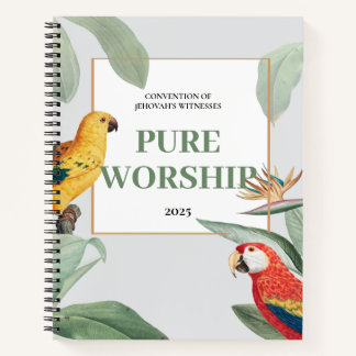 2025 JW convention pure worship tropical design Notebook