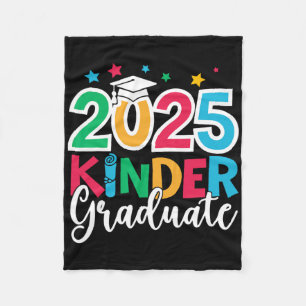 2025 Kinder Graduate Kindergarten Graduation 2025 Fleece Blanket