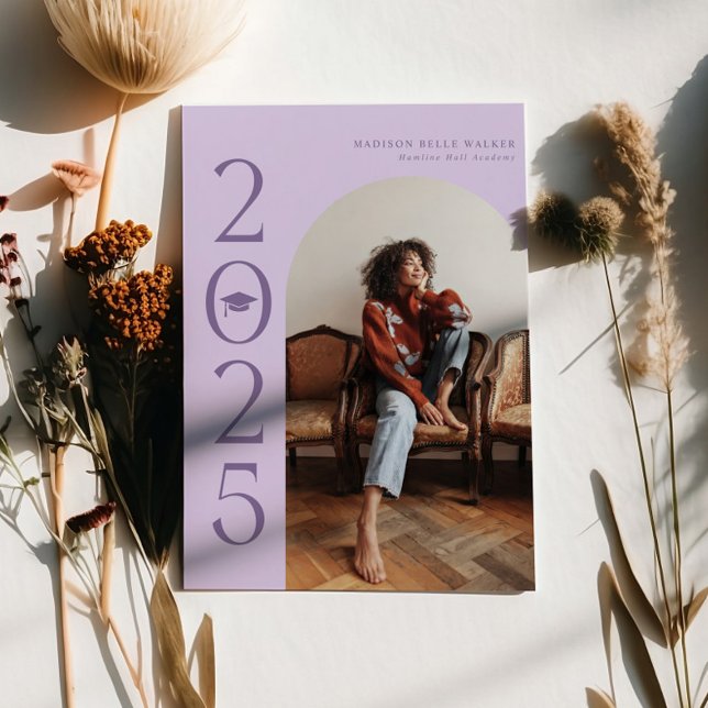 2025 Lavender Arch Graduation Announcement (Creator Uploaded)