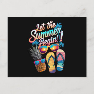 2025 Let The Summer Begin 2025 Summer Vacation Postcard