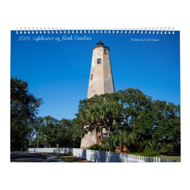 2025: Lighthouses of North Carolina Calendar Lg (Cover)