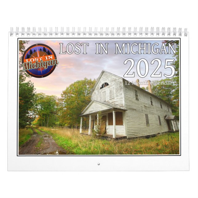 2025 Lost In Michigan Wall Calendar (Cover)