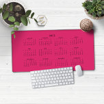 2025 Magenta Hot Pink Calendar Desk Mat<br><div class="desc">🌟This is for 2025🌟
2025 Magenta Hot Pink Calendar Desk Mat Mouse Pad. This version is in chic Magenta Hot Pink,  but the colours can easily be customised! Please contact us at cedarandstring@gmail.com if you need assistance with the design or matching products.</div>