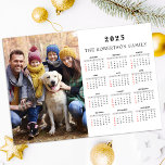 2025 Magnetic Modern Calendar Family Photo<br><div class="desc">2025 Magnetic Modern Calendar Family Photo 12 Month. Add your photo and create perfect Magnetic Calendar!</div>