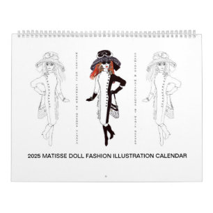 2025 Matisse Doll Fashion Illustration Calendar