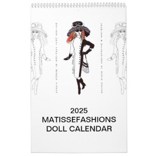 2025 MatisseFashions Illustration Calendar