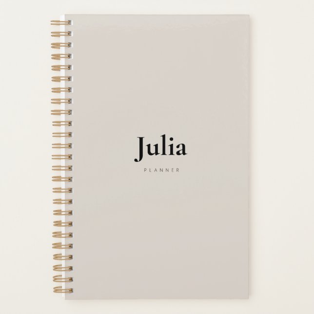 2025 Minimalist Customisable  Planner (Front)