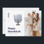 2025 Minimalist Menorah Candle Hanukkah Photo Holiday Card<br><div class="desc">© Gorjo Designs. Made for you via the Zazzle platform.

// Need help customizing your design? Got other ideas? Feel free to contact me (Zoe) directly via the contact button below.</div>