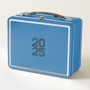 2025 Minimalist T-Shirt - Design for New Year Metal Lunch Box
