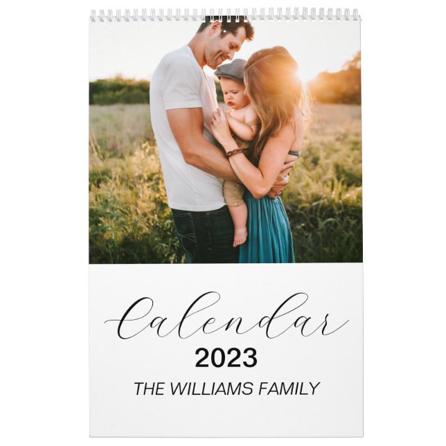2025 Modern Custom Family Calendar (Cover)
