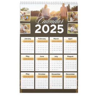 2025 Modern Custom Photo Create Your Own Family Ca Calendar