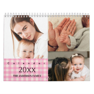 2025 Modern Custom Photo Create Your Own Family  Calendar