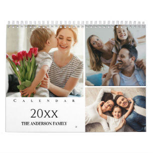 2025 Modern Custom Photo Create Your Own Family  Calendar