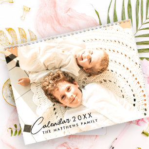2025 Modern Custom Photo Create Your Own Family Calendar
