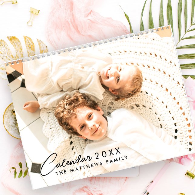 2025 Modern Custom Photo Create Your Own Family Calendar (Creator Uploaded)