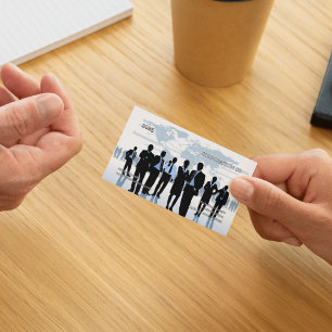2025 Modern Dark Pocket Calendar Business Card
