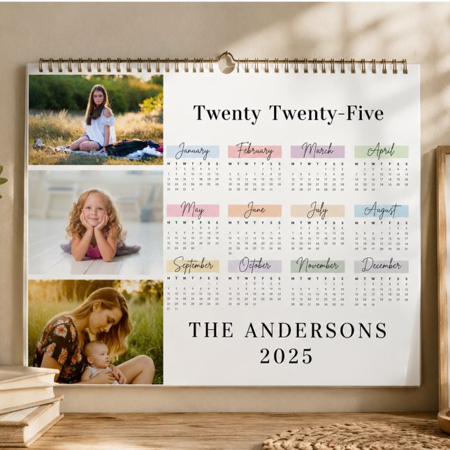 2025 Modern Family 4 Photo Collage Custom  Mouse Pad (2025 Modern Family 4 Photo Collage Custom Mouse Pad)