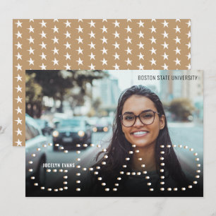 2025 Modern Gold Photo Graduation Announcement