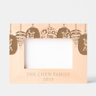 2025 Modern Lunar New Year Family Name Etched Frames