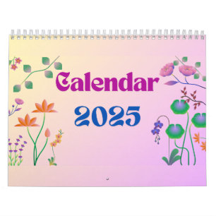 2025 modern natural scenes inspirational quotes calendar