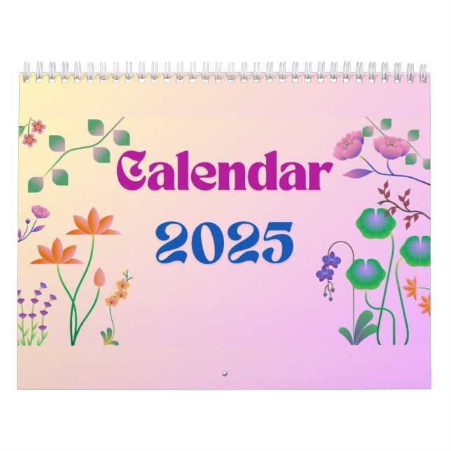 2025 modern natural scenes inspirational quotes calendar (Cover)