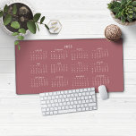 2025 Modern Rose Gold Pink Calendar Desk Mat<br><div class="desc">🌟This is for 2025🌟
2025 Rose Gold Pink Calendar Desk Mat Mouse Pad. This version is in chic rose gold,  but the colours can easily be customised! Please contact us at cedarandstring@gmail.com if you need assistance with the design or matching products.</div>