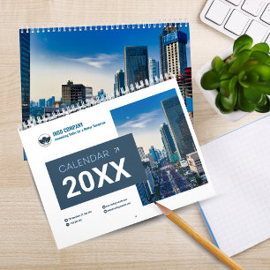 2025 Modern Script Family Photo Wall Calendar