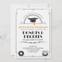 2025 Modern Stylish Doughnuts and Degrees Graduati