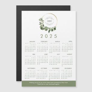 2025 Modern Wreath Your Logo here Calendar